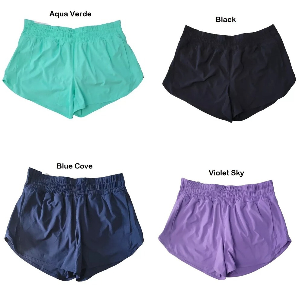 NWT Member's Mark Ladies 4" Inseam Soft Liner Active Woven Short Blue cove XXL - Picture 2 of 2
